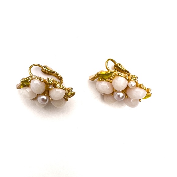 Set of 2 vintage clip-on earrings - Picture 4 of 7